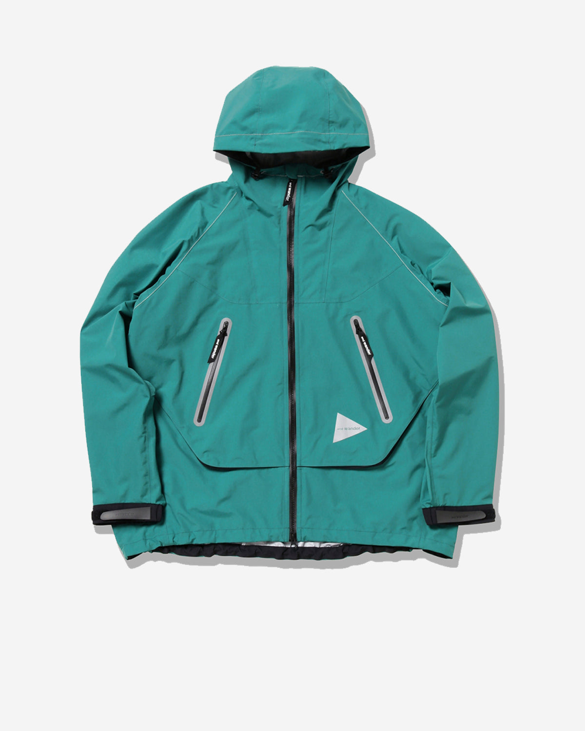 Loose Fitting Rain Jacket - Blue Green