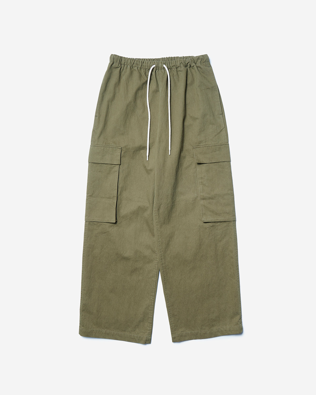 Mens Peach Skin Cargo Pants - Olive