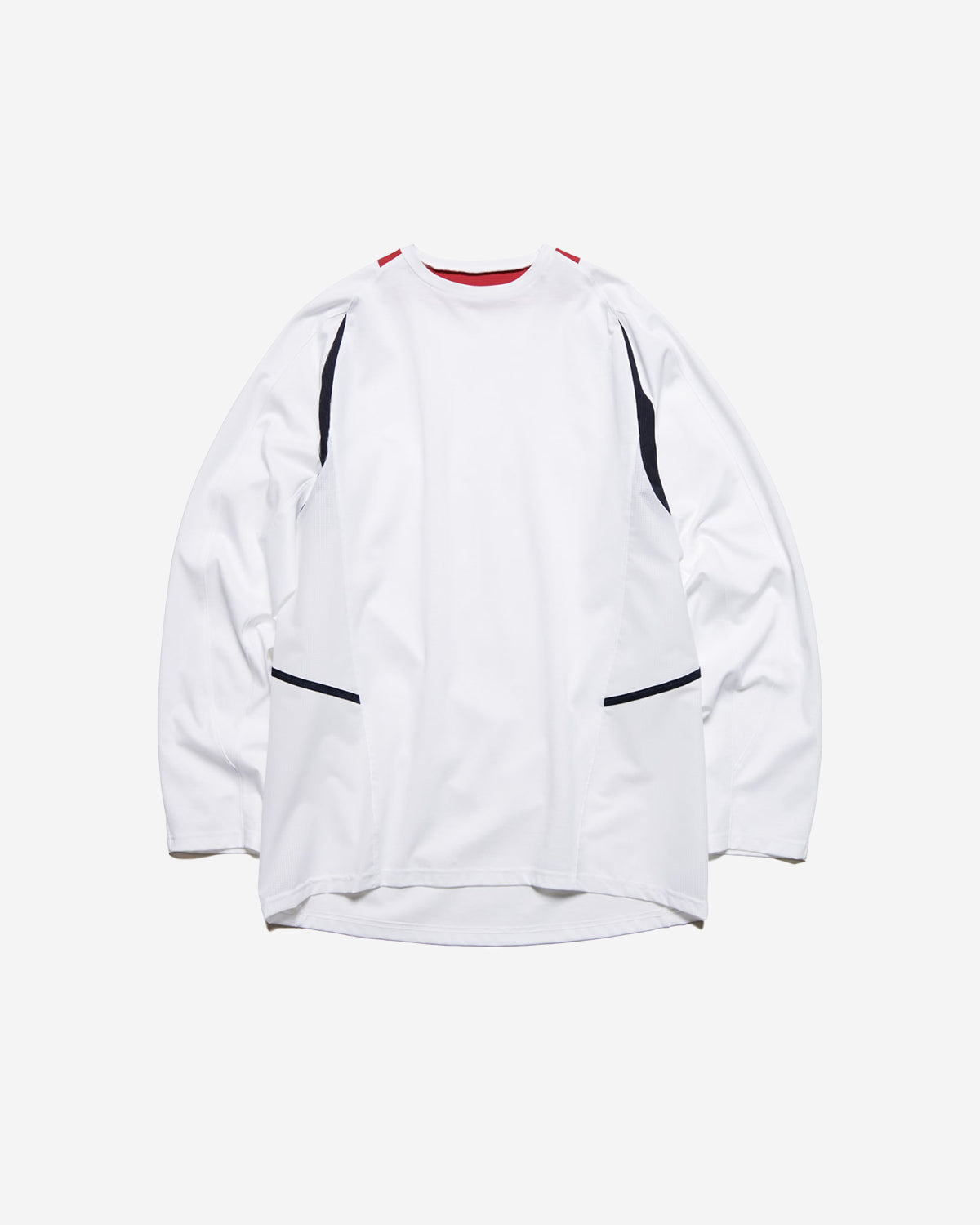 Supima Cotton L/S Football Tee - White
