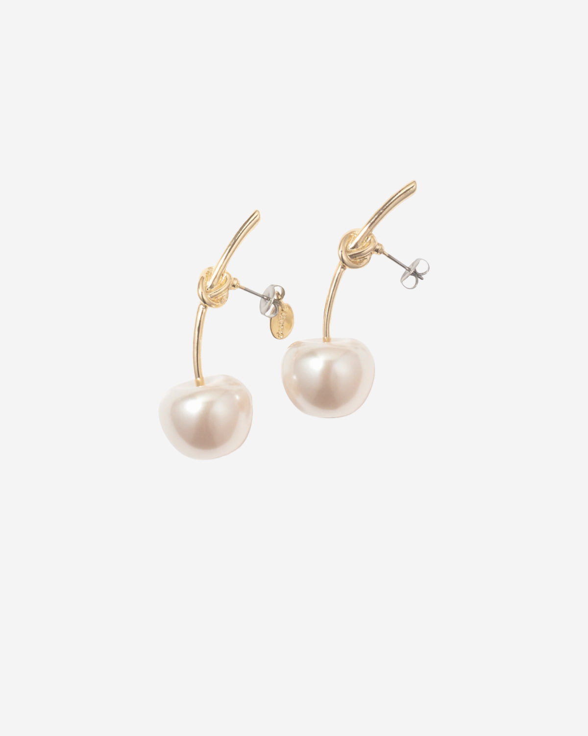 Pearl Cherry Earrings - Pearl