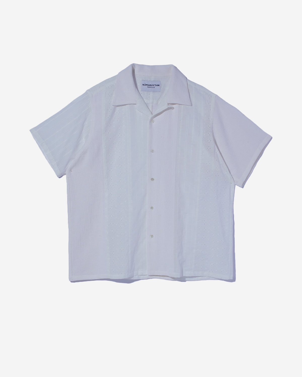 Lace Patchwork Shirt - White