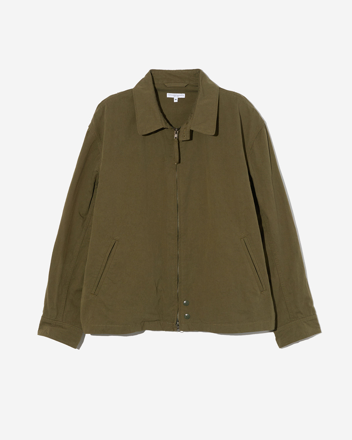 Claigton Jacket - Olive Cotton Sanded Cloth