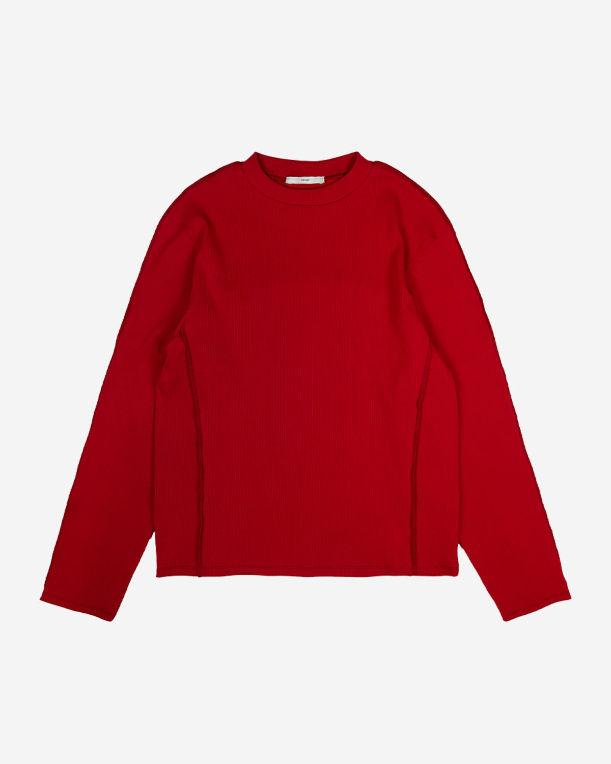 Frederick LS rib T-shirt - Red