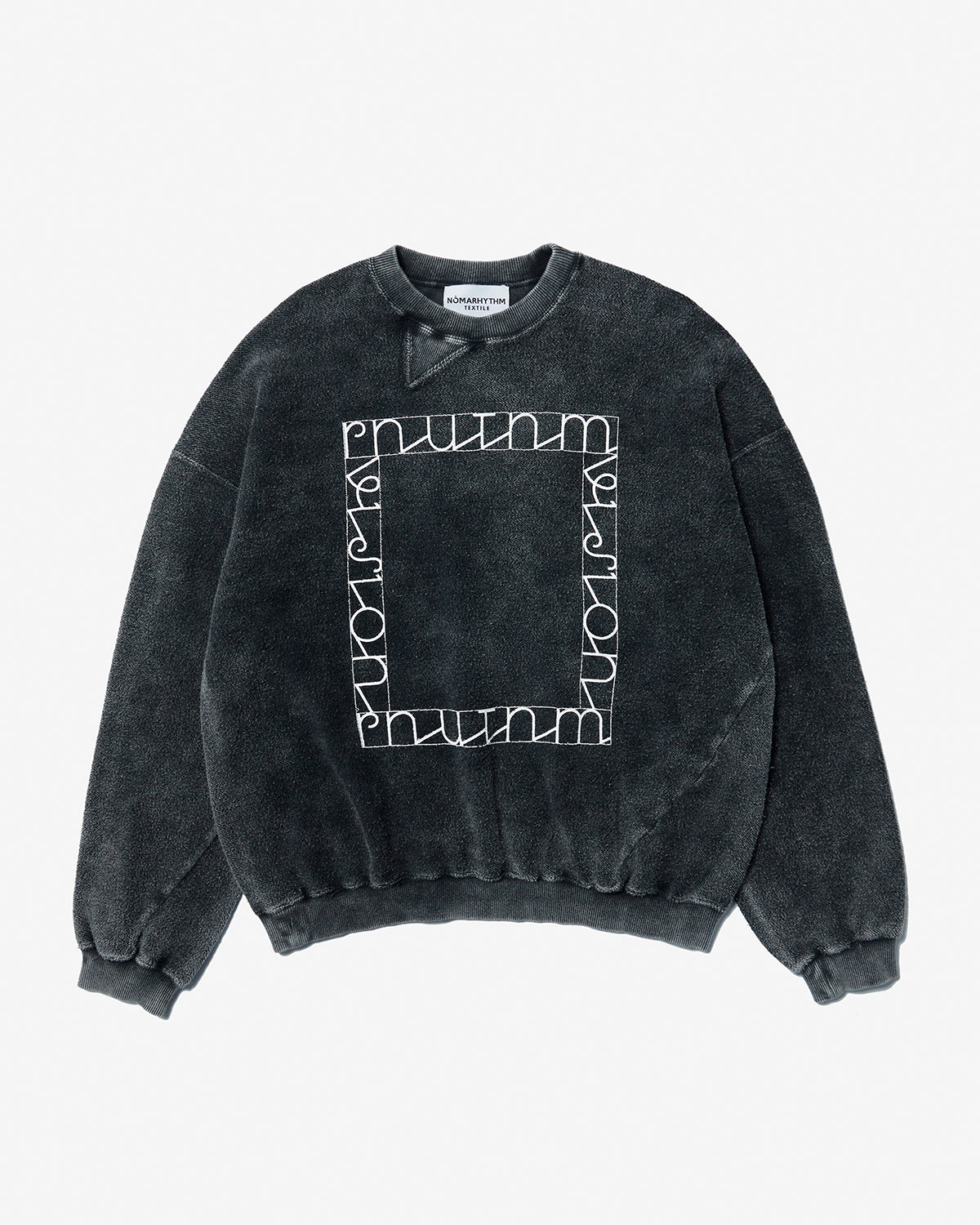 Hand Dye Danny Square Twist Sweat - Black Square