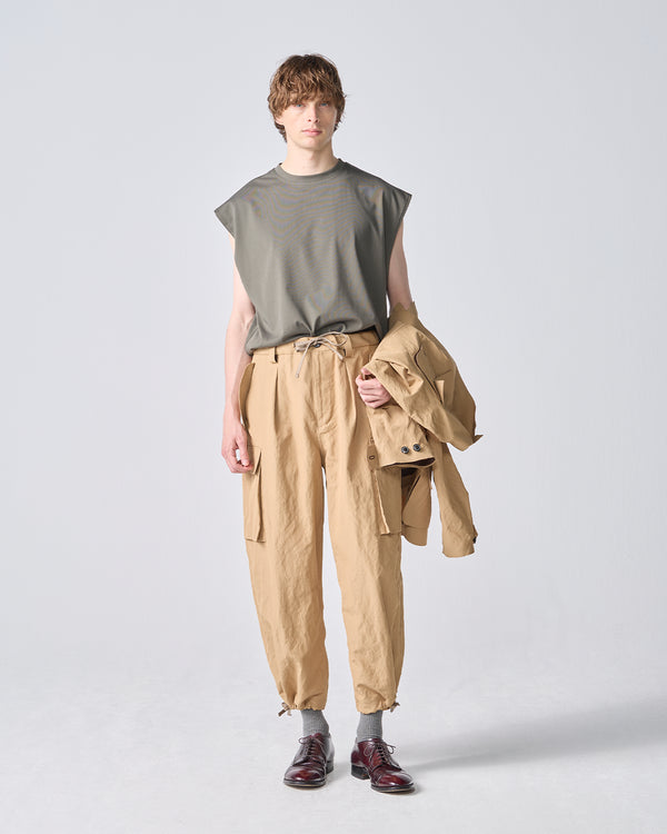 06STPT - Memory Linen Cargo Pants - Beige
