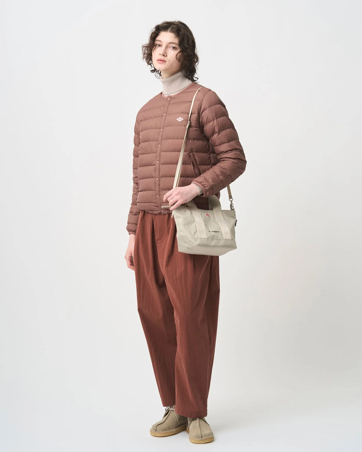 Le-Marais - Cordura Canvas 2Way Tote Bag - Oyster White Black