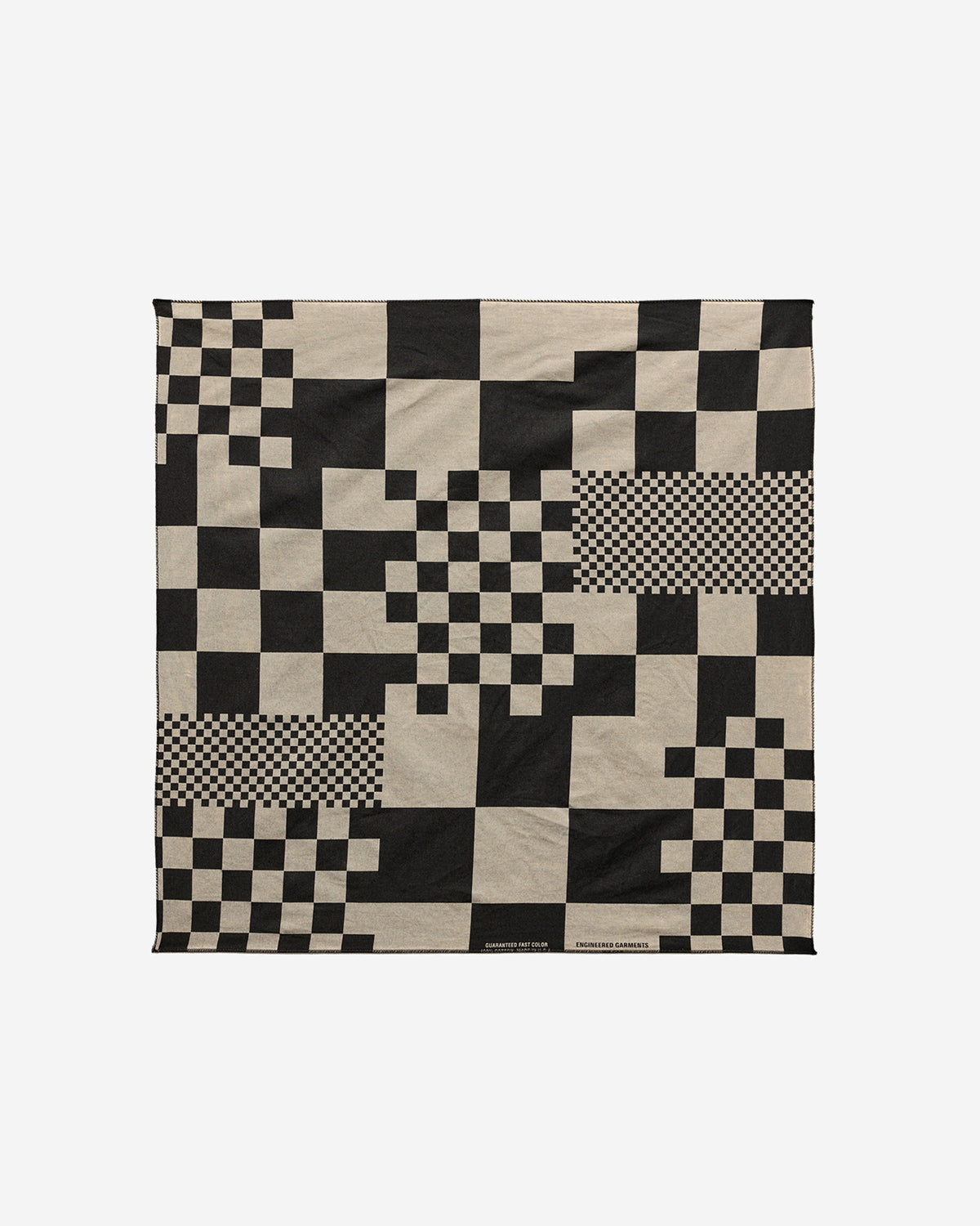 Printed Bandana - Black - Checker