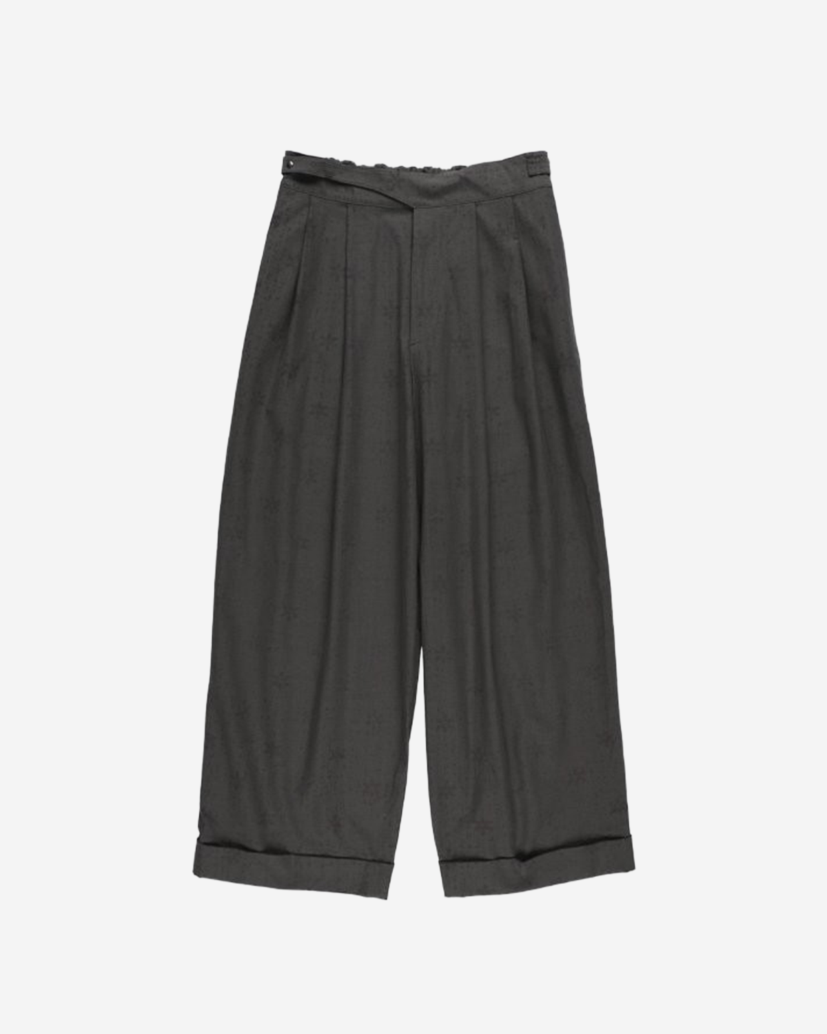 46G Opal Print Gurkha Pants  - Charcoal Print