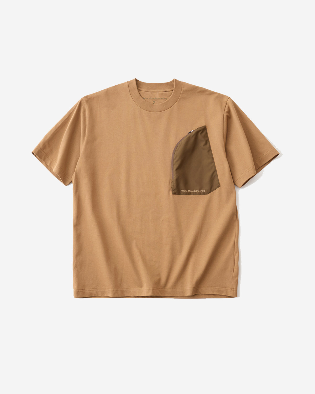 Zip Pocket T-Shirt - Beige