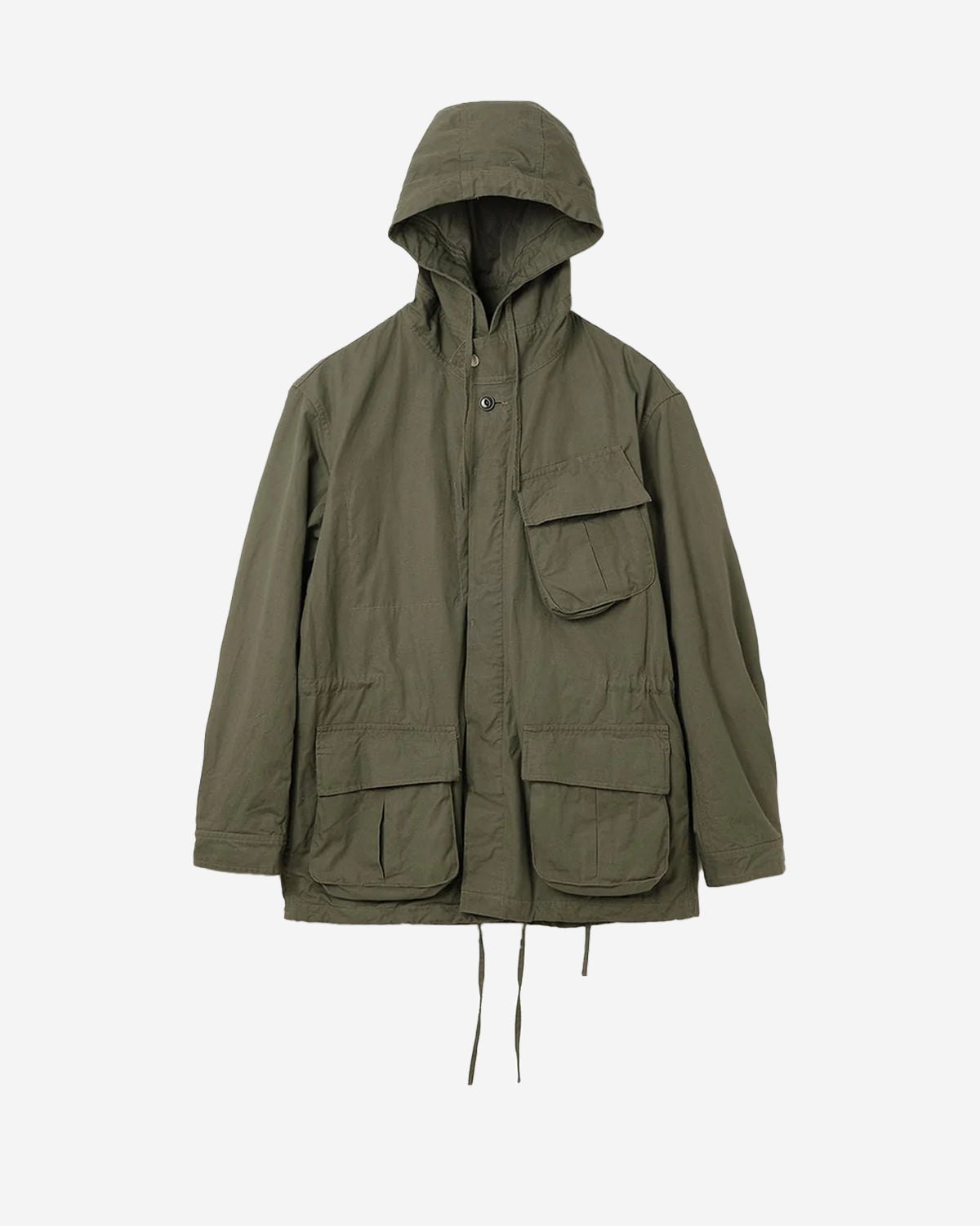 Trooper Hooded Jacket Cotton Ripstop With Windstopper - Olive