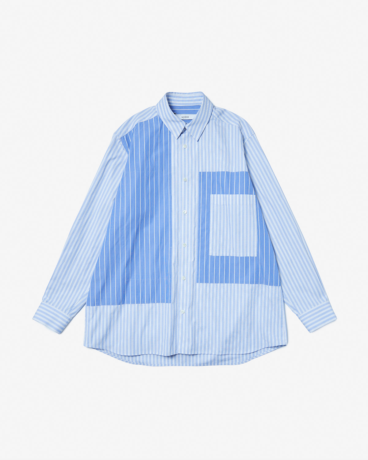 Switching Pocket Shirt - Light Blue