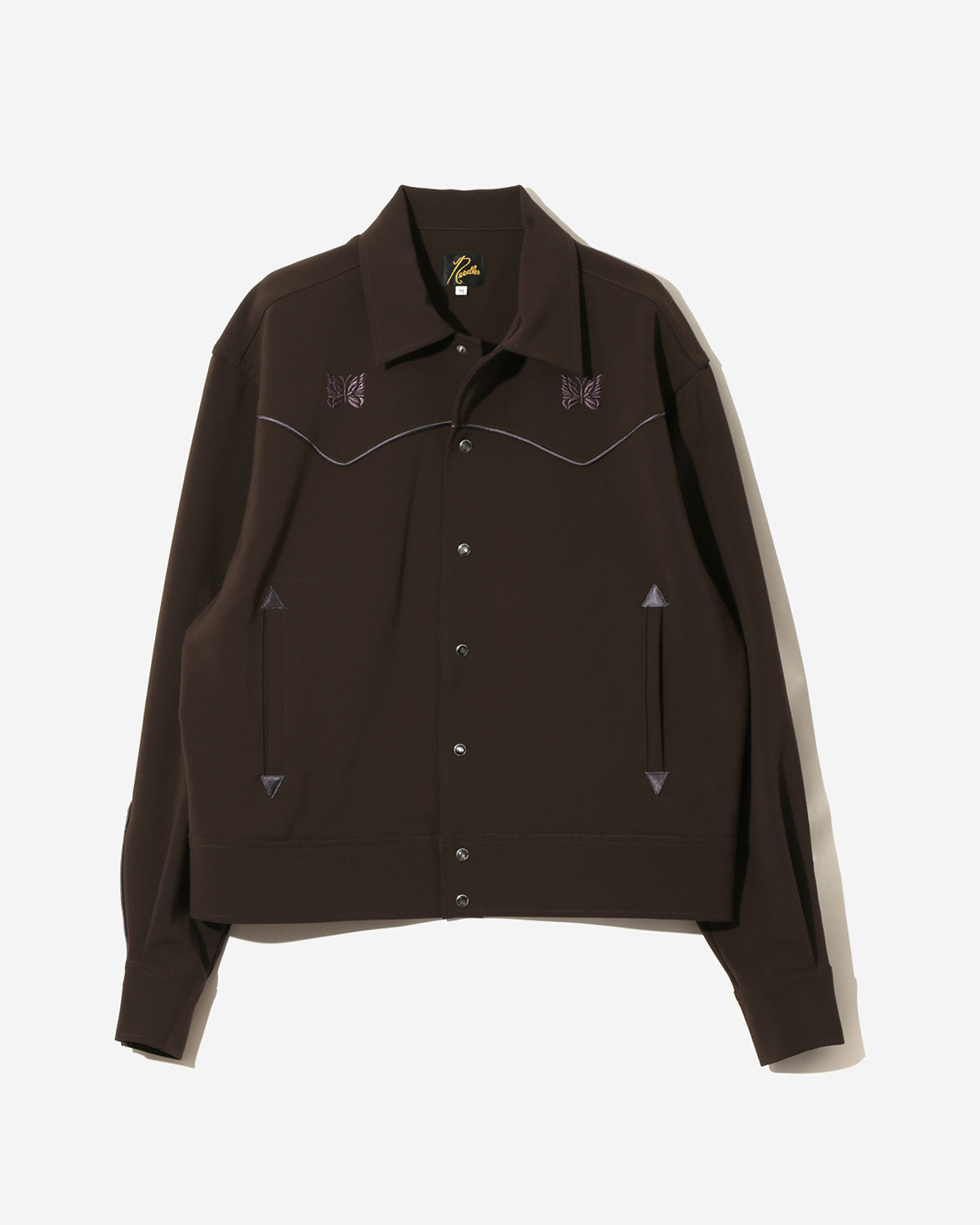 Piping Cowboy Jacket - Poly Double Cloth - Brown