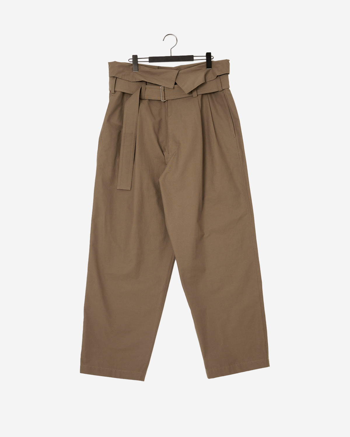 Fold Over Belt Wide PNT - Brown