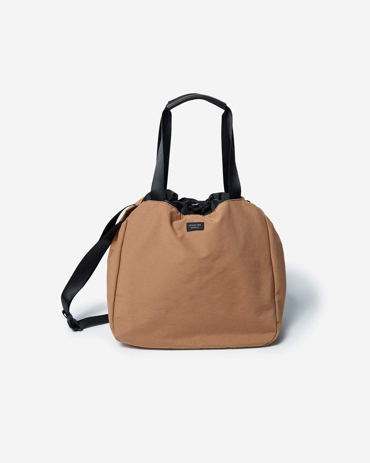 Simplicity 2Way Draw String Tote - Mocha