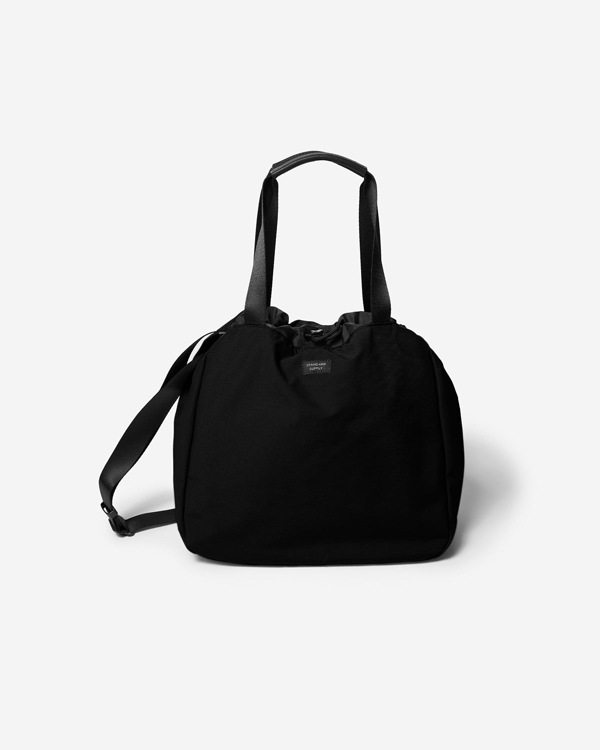 Simplicity 2Way Draw String Tote - Black