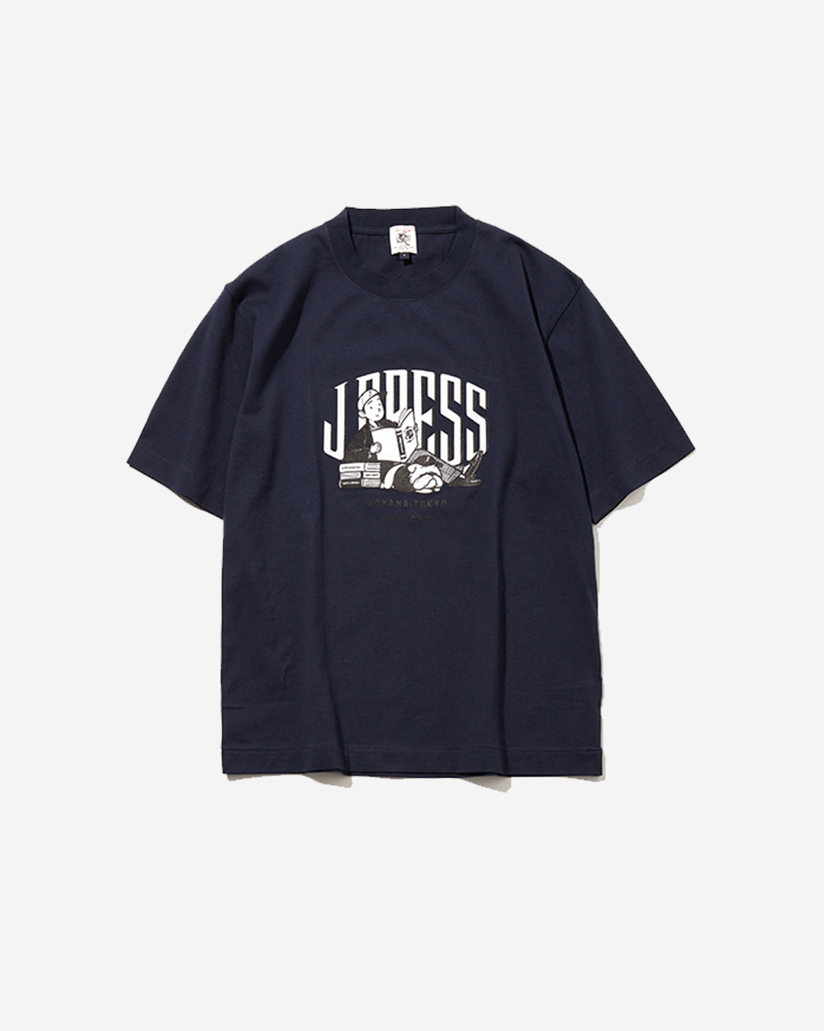 Aaron Illust T-Shirt - Navy