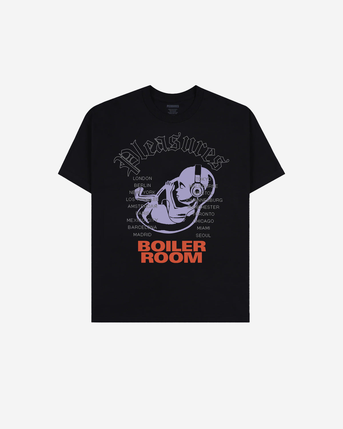 Headphone T-Shirt - Black