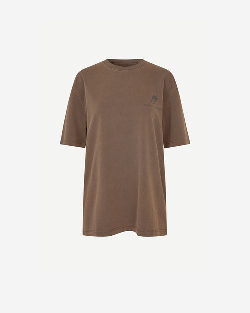 Sacohen T-Shirt - Brown Stamp