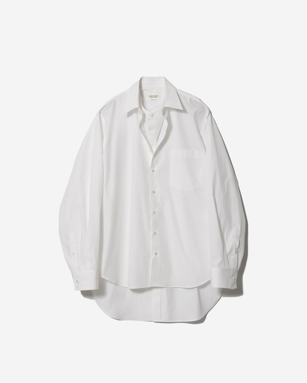 Double Front Finx Stripe Shirt - Off White