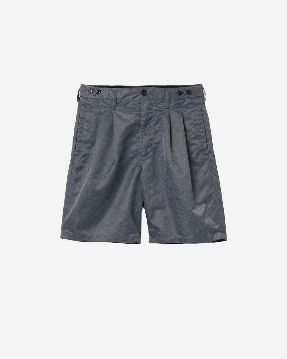 Officer Chino Shorts Nylon Twill Pigment Dye - Charcoal