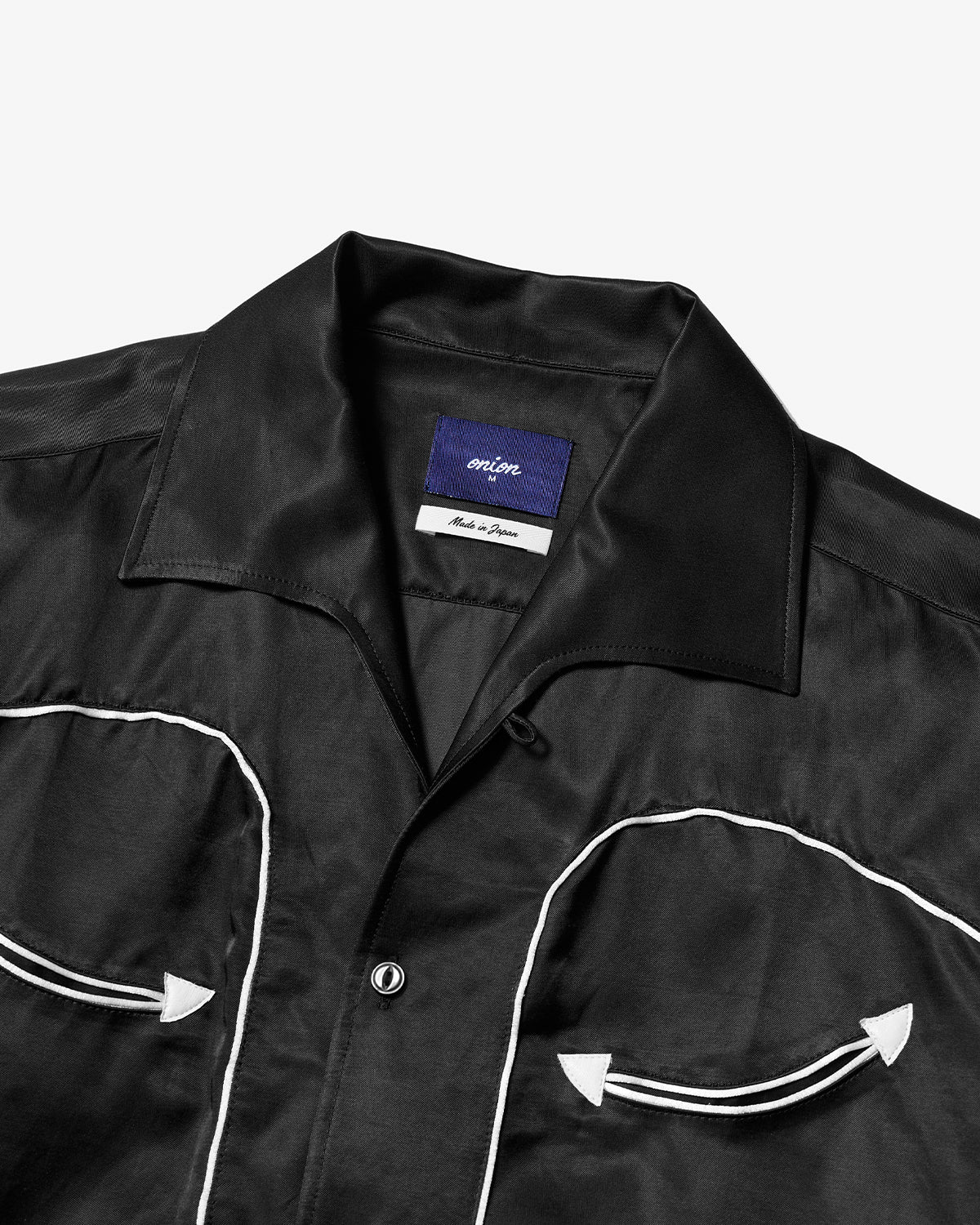 Made in Japan - Weaver Bowling Shirt - Black/White