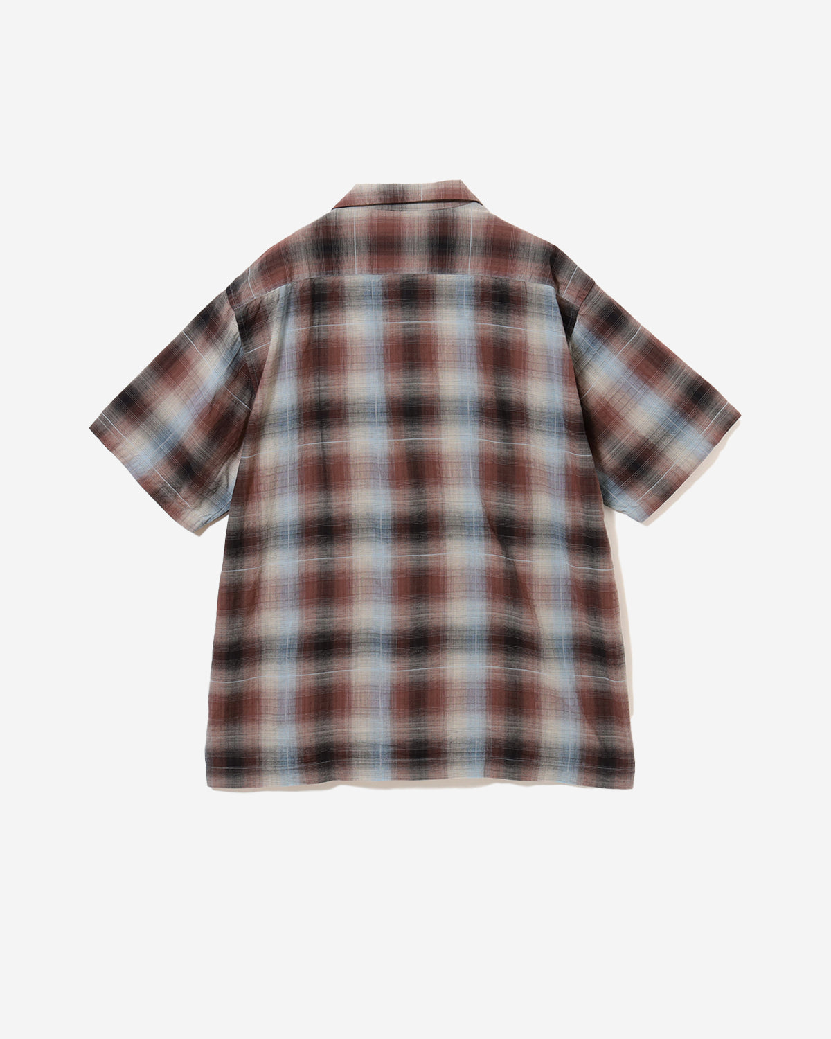 Sam Dobby Ombre Short Sleeve Shirt - Brown
