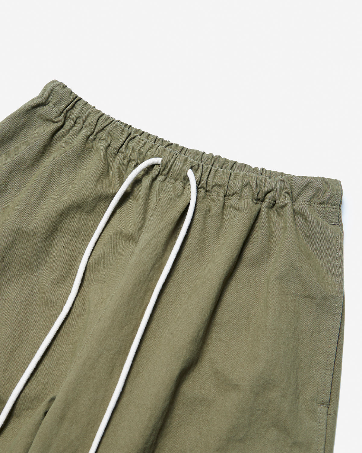 Mens Peach Skin Cargo Pants - Olive