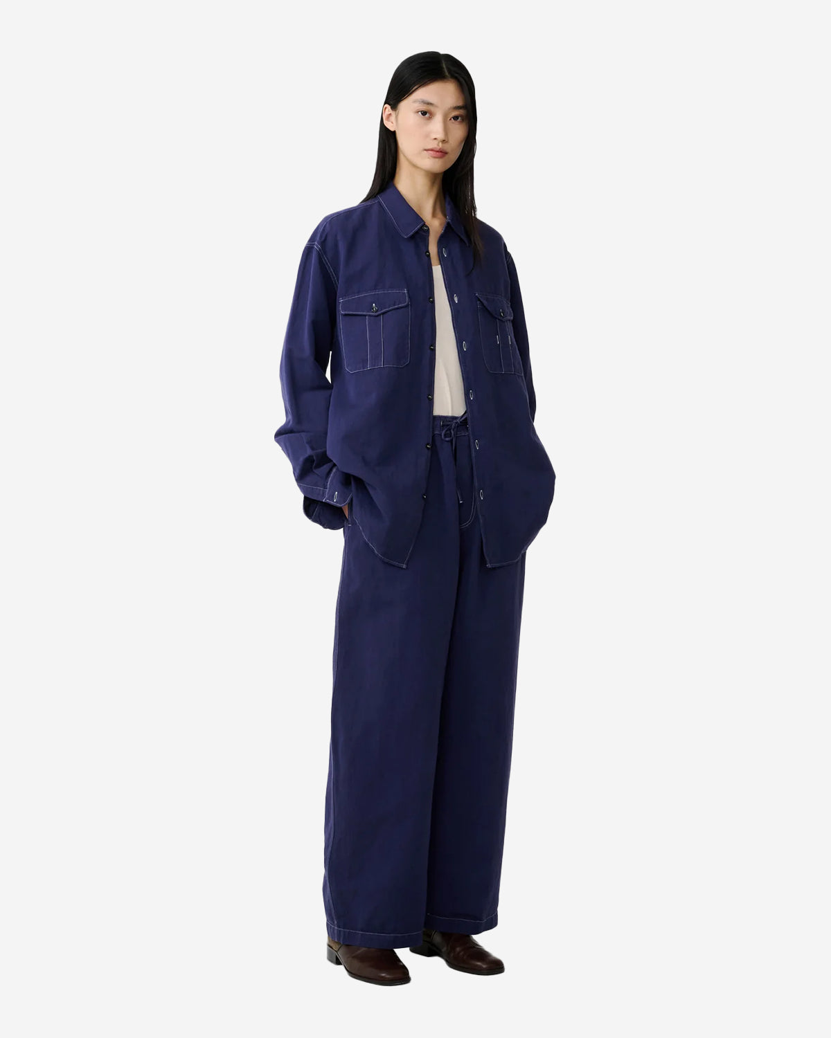 Sonny - Drawstring Pant - Indigo
