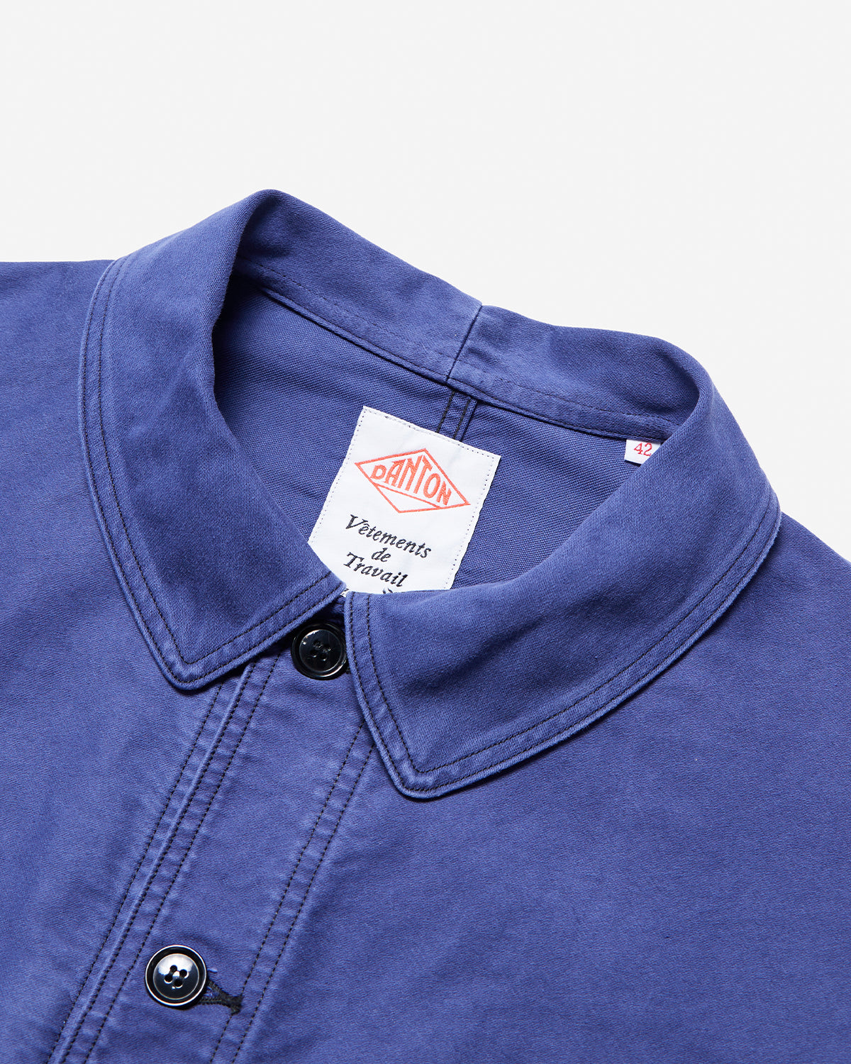 Moleskin Wide Coverall Jacket - Navy