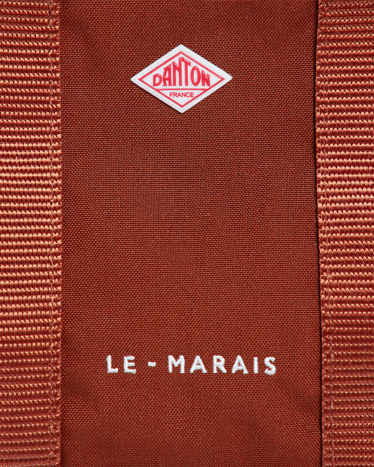 Le-Marais - Cordura Canvas 2Way Tote Bag - Orange Brown White