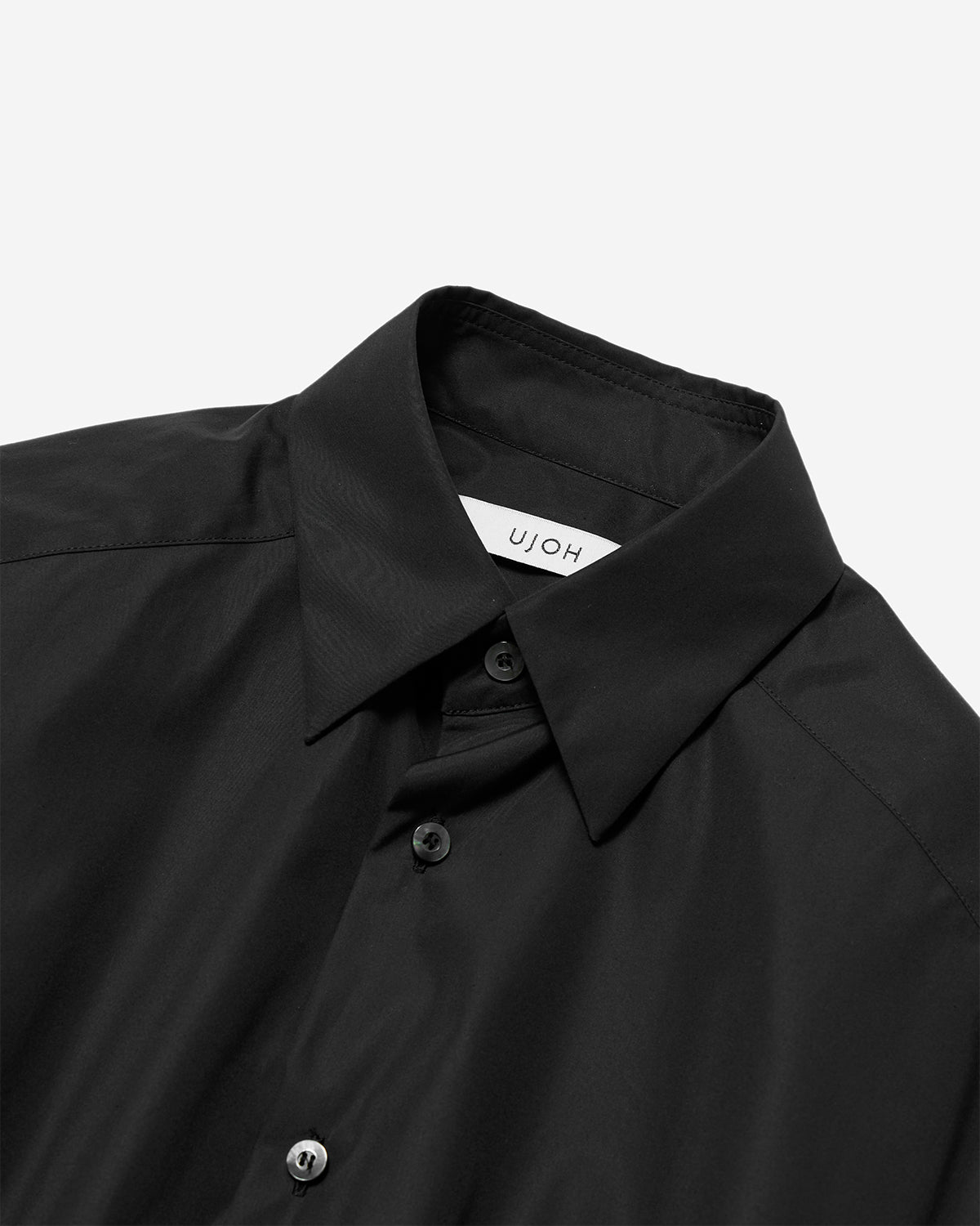 Double Belt Cropped Shirt - Black