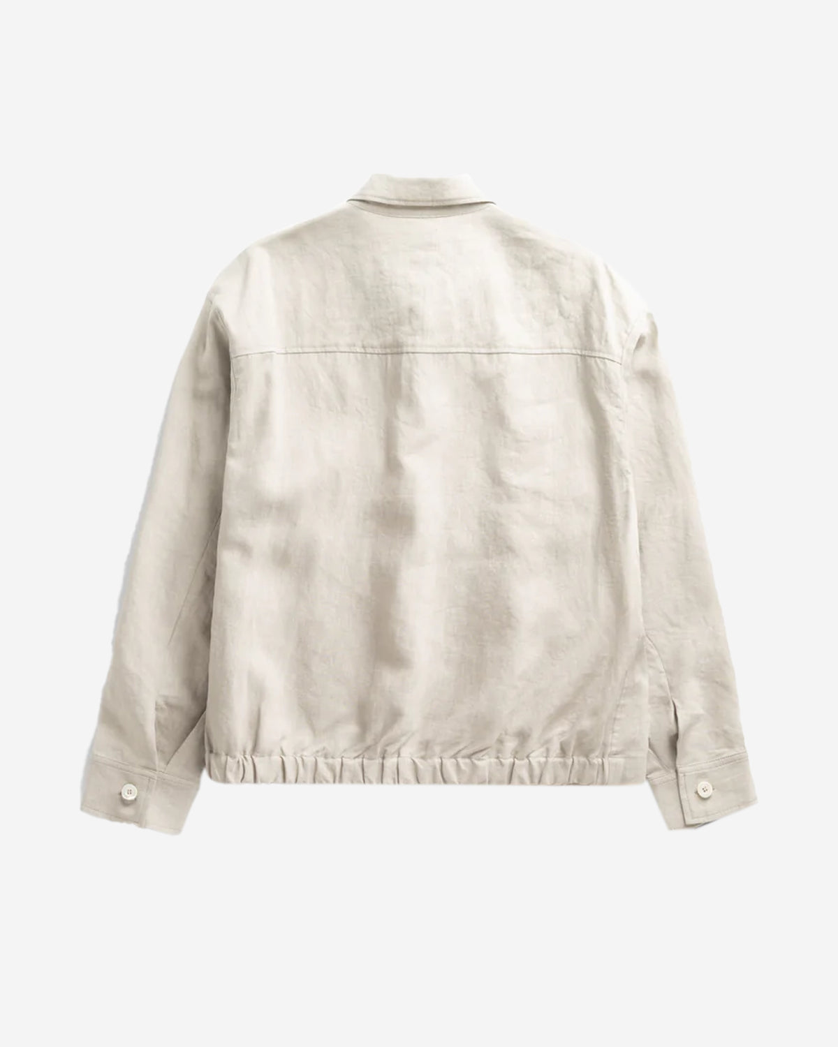 Sigma High Density Linen Unlined Overshirt  - Greige