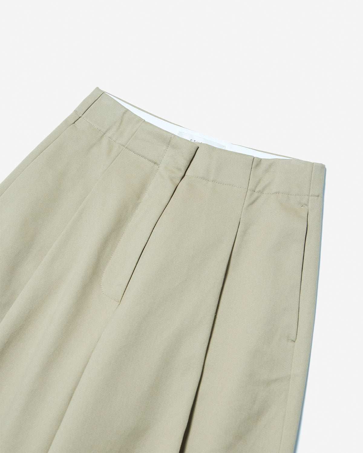 Dordoni - Pants - Deep Pleat Volume Ankle Crop - Tan