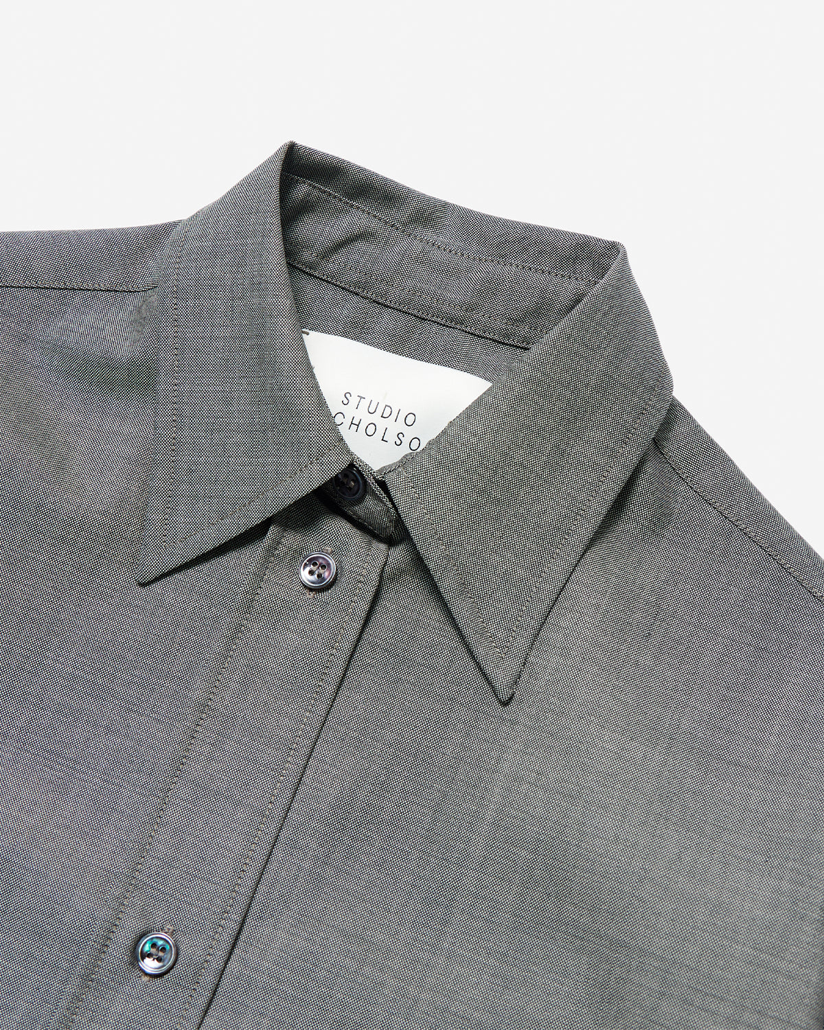 Rouen - Classic Oversized Shirt - Warm Grey