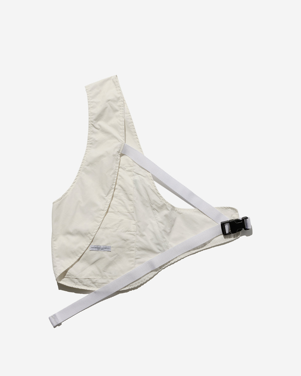 Shoulder Vest - White Lt.Weight Nyco Poplin