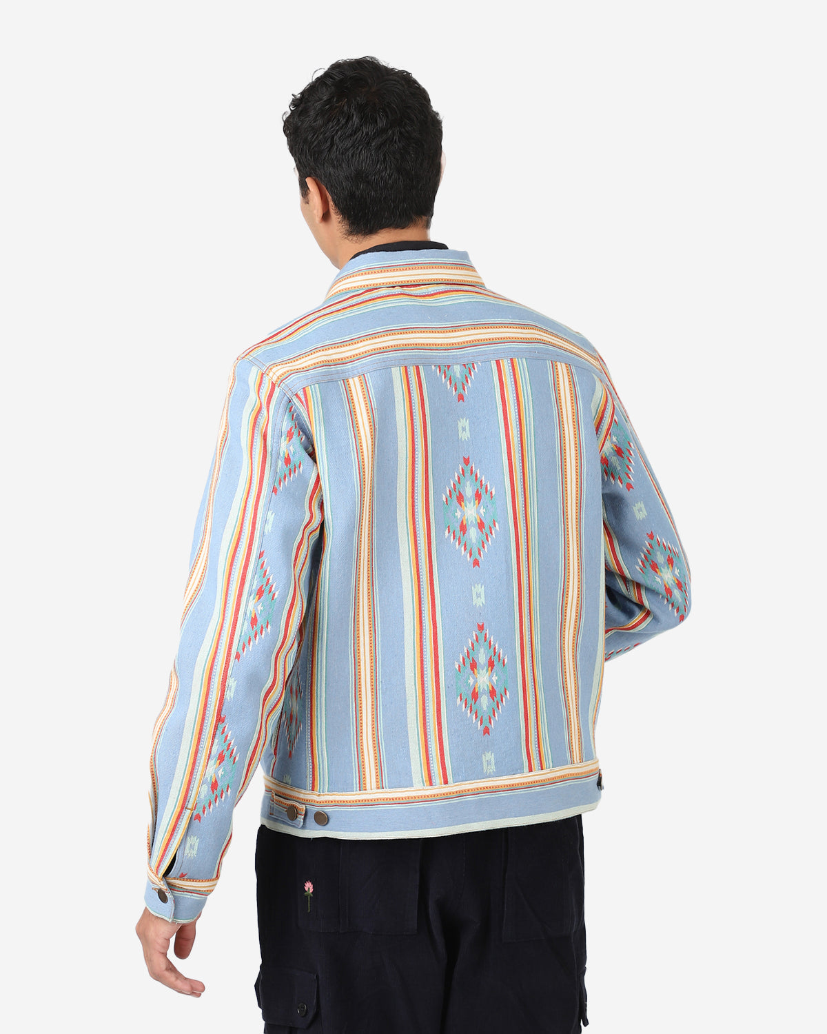 Marvin - Regular Fit Trucker Lined Jacket - Blue