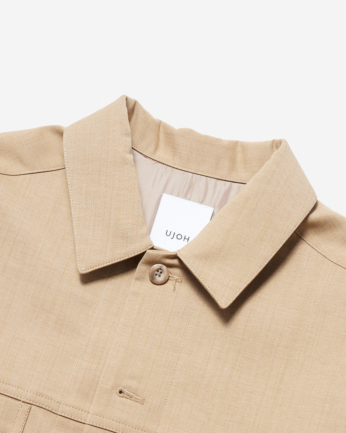 Cropped BOX Blouson - Beige