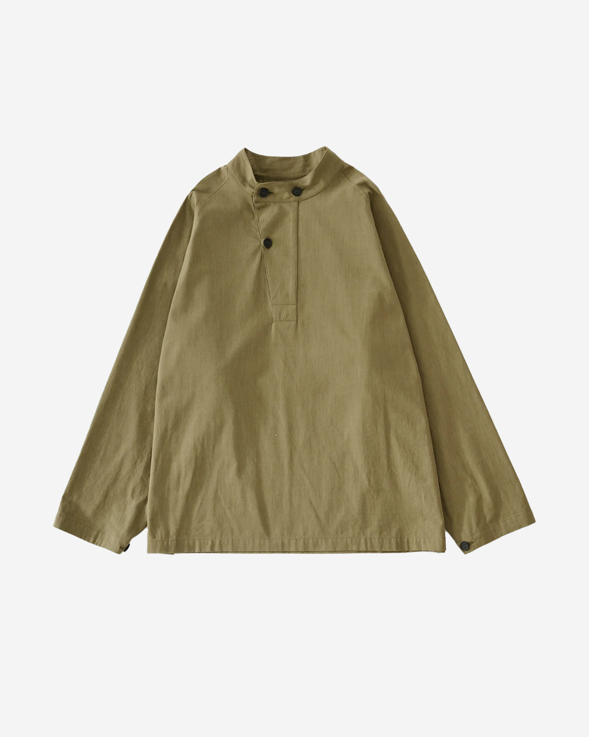 Casey - Half Placket Pop Over - Military Green