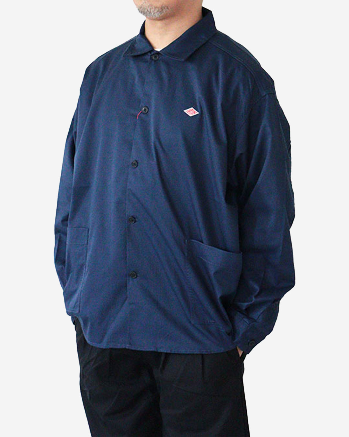 Mens TC Twill Long Sleeve Shirt - Navy