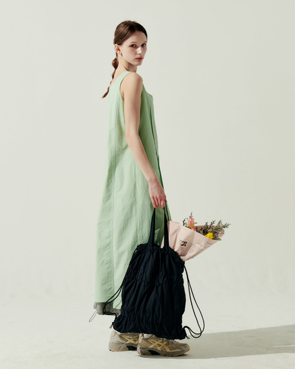 Tiered Banding Backpack - Black