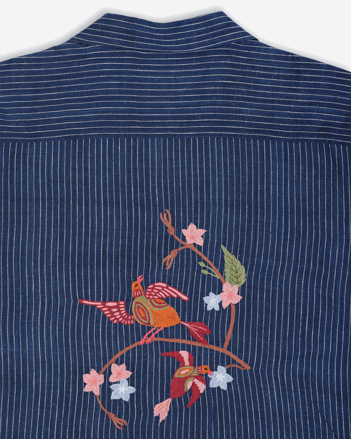 Rohit - Boxy Over Sized Vintage Inspired Camp Collar Shirt - Indigo