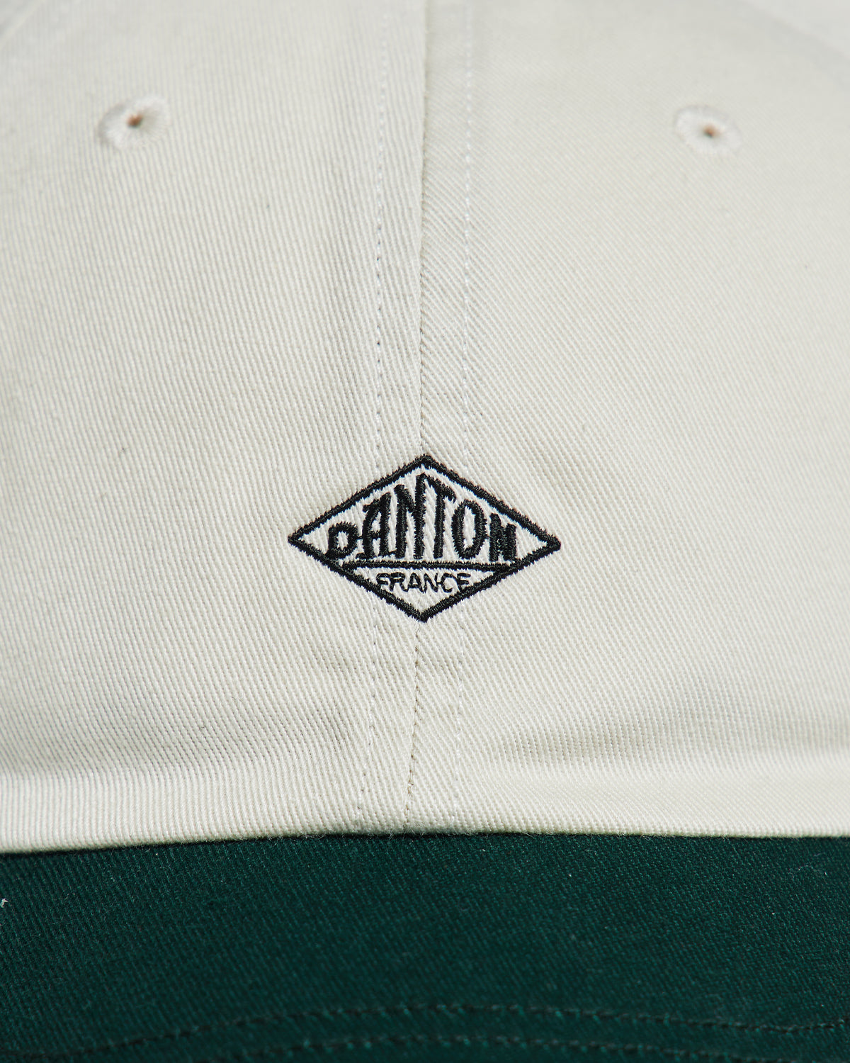 Chino Cloth 6Panel Cap 2Tone - Ecru Green Black