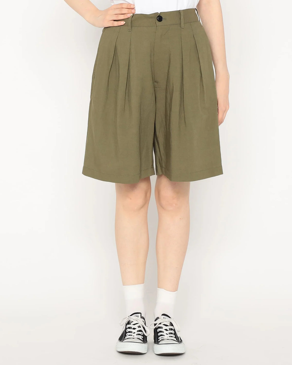 Mens C/N Twill Easy Shorts - Olive