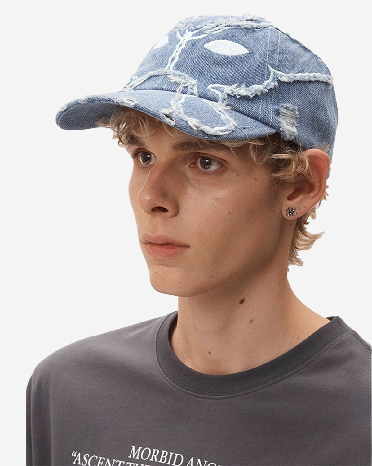 Powder Alien Butterfly Kiss Baseball Cap - Denim