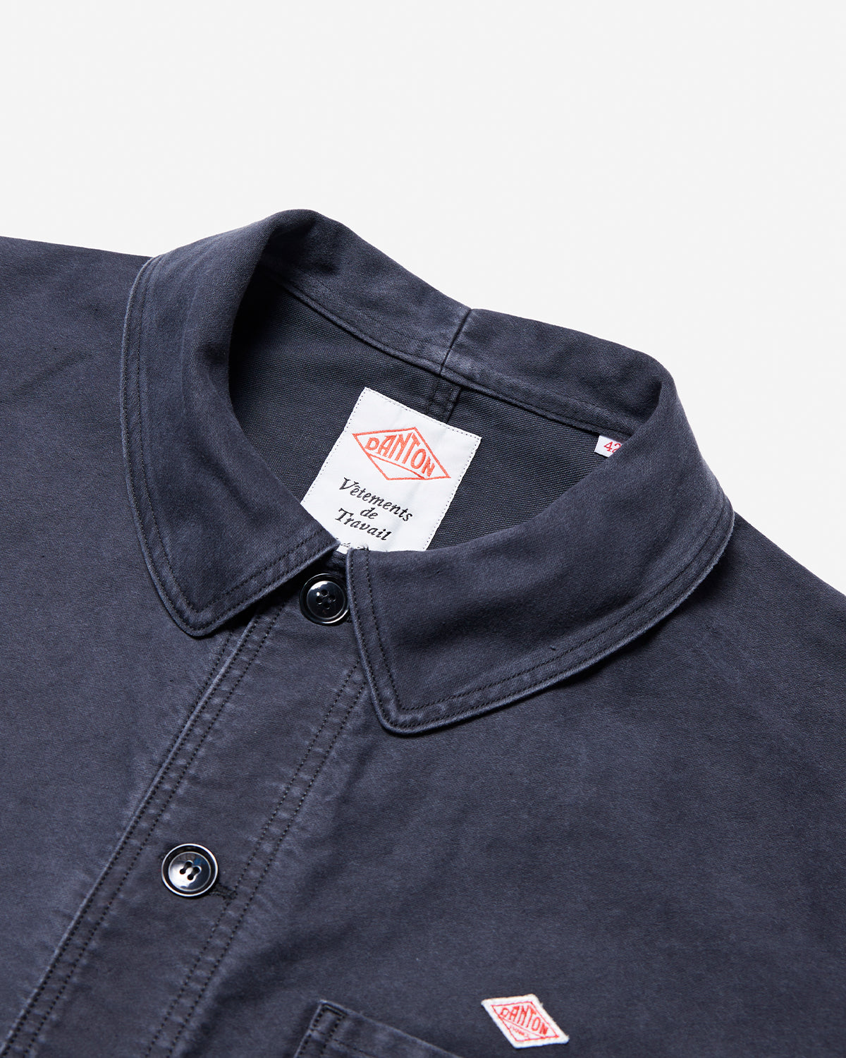 Moleskin Wide Coverall Jacket - Black