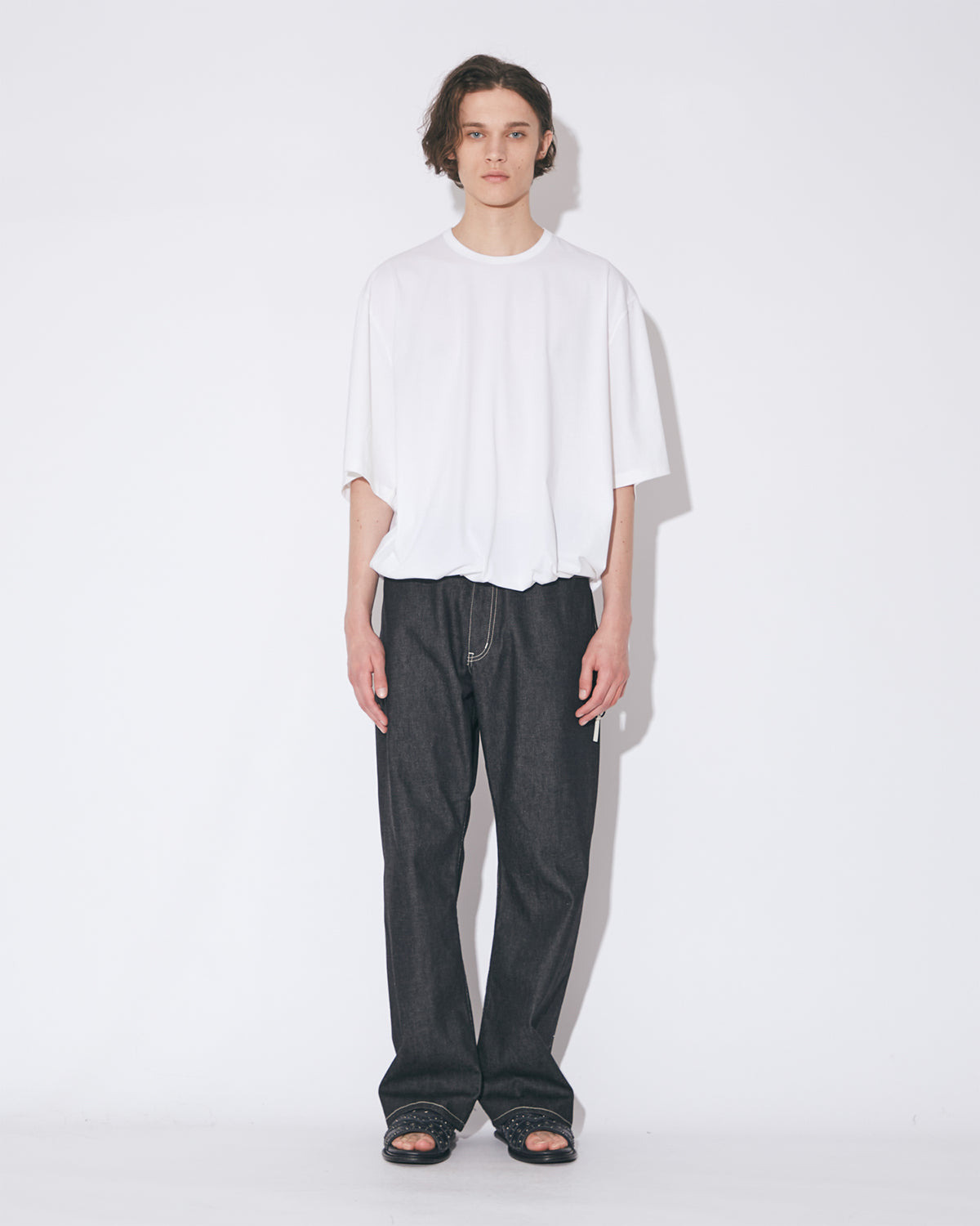 Els Cotton Jersey Set In Dolman Top - Off White