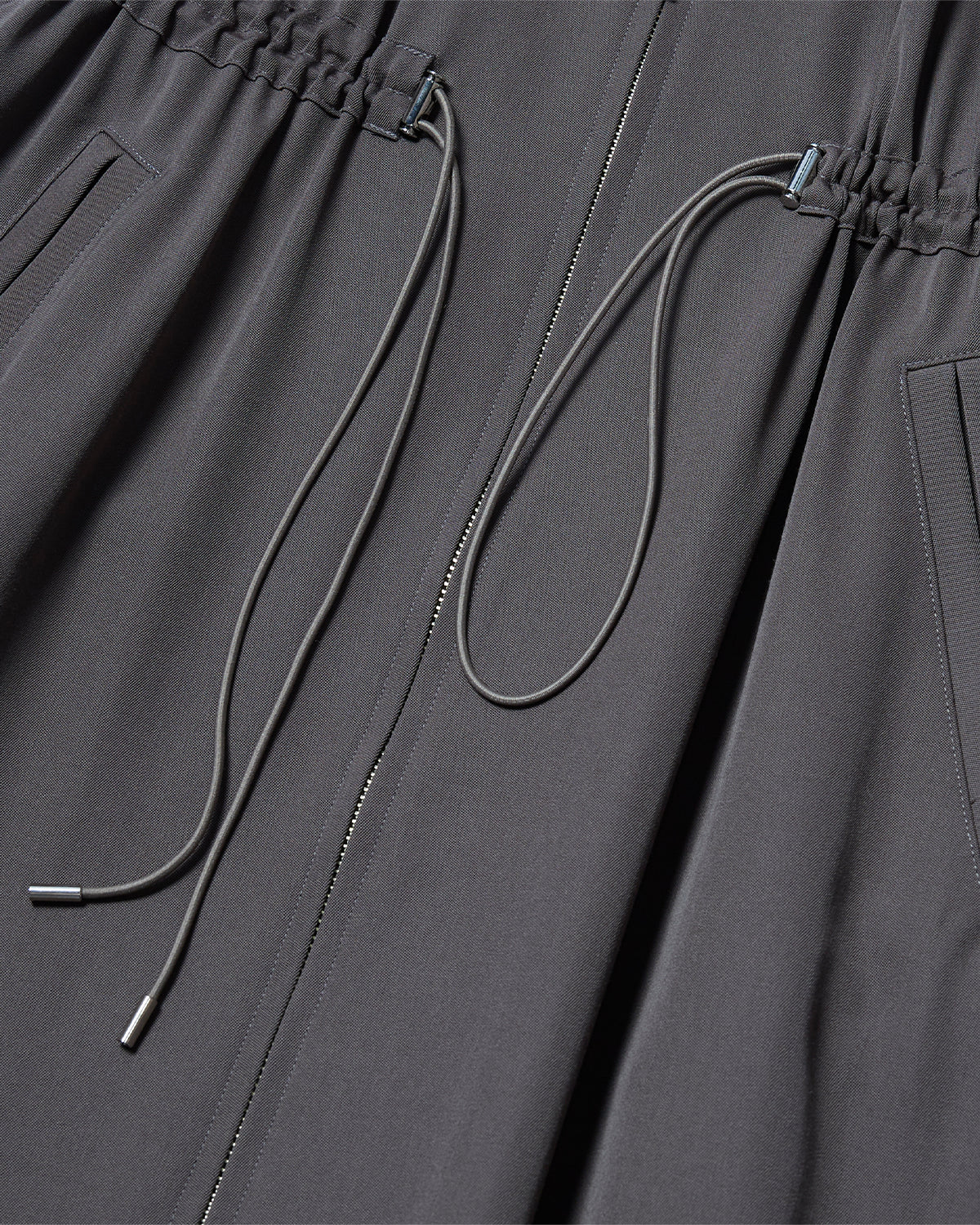 ZIP Flare Dress - Olive Gray