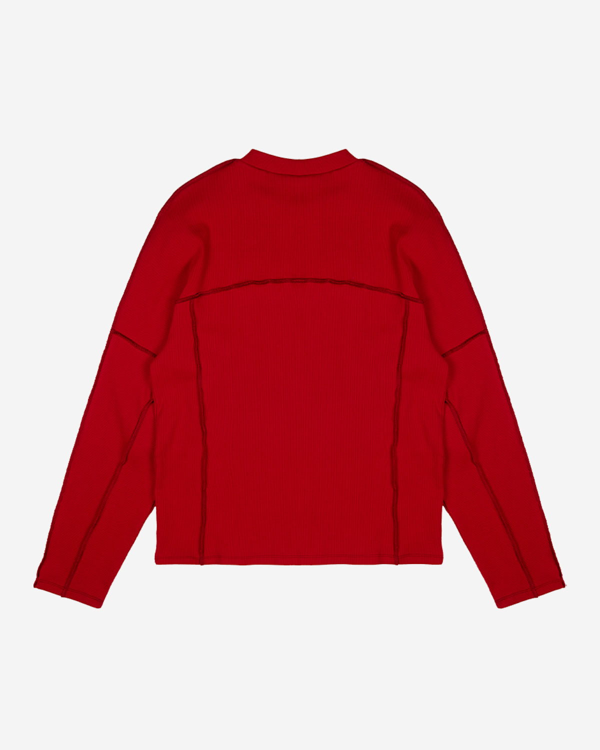 Frederick LS rib T-shirt - Red