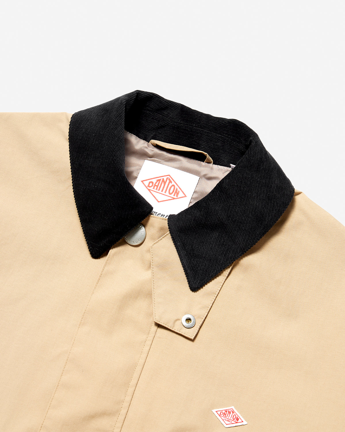 Womens Nylon Taffeta Short Jacket - Sand Beige