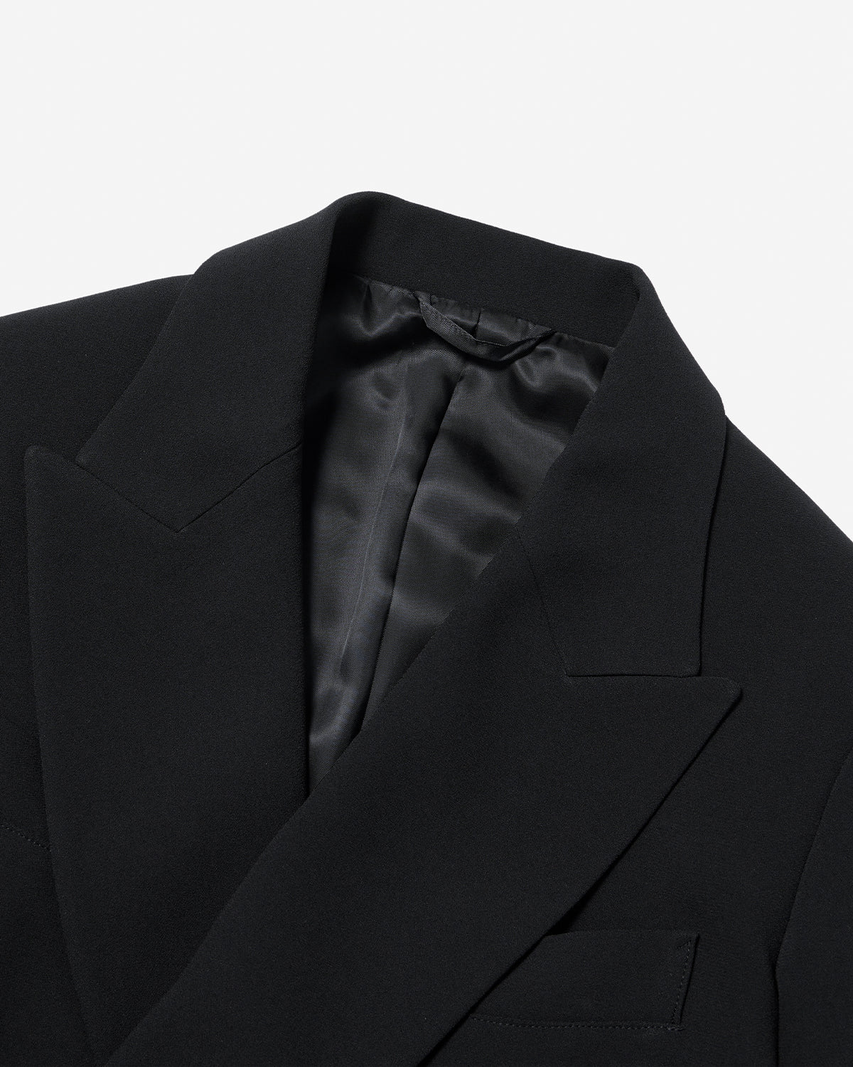 Cropped Belt Jacket - Black